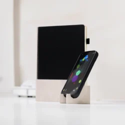 Dual-Tone A5 Executive Notebook with Detachable Mobile Stand - Image 4