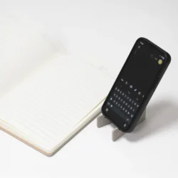 Dual-Tone A5 Executive Notebook with Detachable Mobile Stand - Image 5