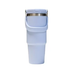 Premium Insulated Tumbler with Handle and Sipper (Ice Blue) - Image 2