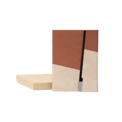 A5 Premium Notebook with Metal Foldable Closure (Brown) - Image 2