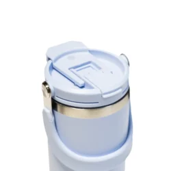 Premium Insulated Tumbler with Handle and Sipper (Ice Blue) - Image 3
