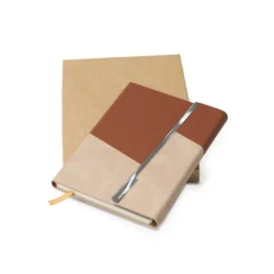 A5 Premium Notebook with Metal Foldable Closure (Brown) - Image 4