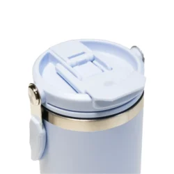 Premium Insulated Tumbler with Handle and Sipper (Ice Blue) - Image 4