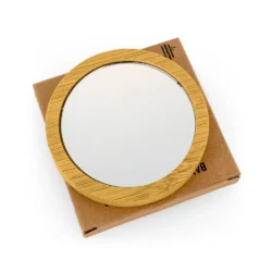 Bamboo Pocket Mirrors – Round-Shaped, Lightweight & Portable - Image 5