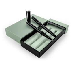 Executive Dual Metal Pen Set – Matte Black Edition - Image 6