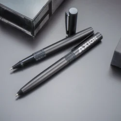 Executive Dual Metal Pen Set – Matte Black Edition - Image 5