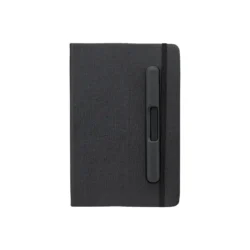 Executive PU + RPET Notebook with Integrated Mobile & Pen Holder - Image 2