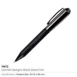 Executive Matte Black Metal Pen – Twist Action - Image 5