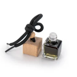 Hanging Car Diffuser Bottle with Bamboo Lid – Black Ice Fragrance - Image 9