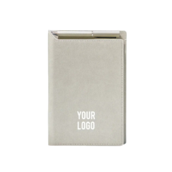 Executive Leather Organizer with Magnetic Pen Holder (Gray) - Image 1