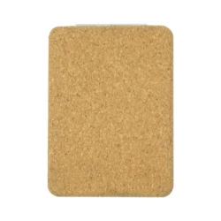 Rectangle Pocket Mirror, Double-Sided Foldable with Cork Finish Cover - Image 5
