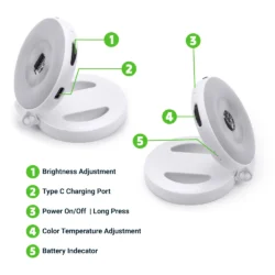 Pocket Selfie Ring Light with MagSafe, Bi-Color LED, 180° Flip Design - Image 7