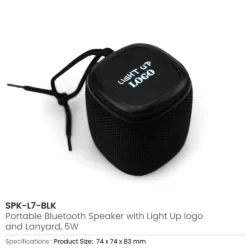 Portable Bluetooth Speakers with Light-Up Logo and Hands-Free Call Function - Image 5