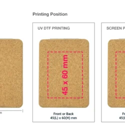 Rectangle Pocket Mirror, Double-Sided Foldable with Cork Finish Cover - Image 10