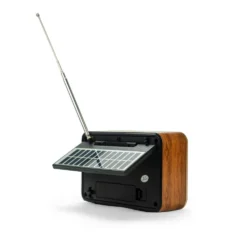 Vintage Design Bluetooth Speaker with Radio and Solar Panel - Image 10